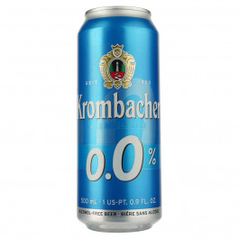 Krombacher Упаковка пива  Pils светлое фильтрованное 0% 0.5 х 24 шт (4008287929829)