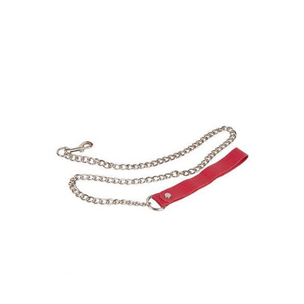 Slash Leather Leash, RED (51420280179) - зображення 1