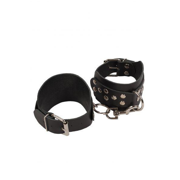 Slash Leather Leg Cuffs, Black (51420280174) - зображення 1