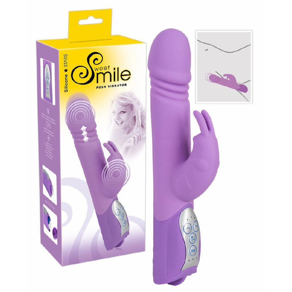 Orion Smile Push Vibrator, фиолетовый (4024144597789) - зображення 1