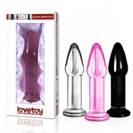   LoveToy 5" Glass Romance Dildo Pink (6452LVTOY533)