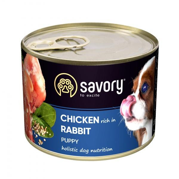 Savory Chicken Rabbit Puppy 200 г (30570) - зображення 1