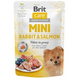 Brit Mini Rabbit Salmon fillets in gravy 85 г (100218/4432)