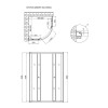 Lidz Latwa SC90x90.SAT.LOW.FR (LLSC9090SATLOWFR2) - зображення 2