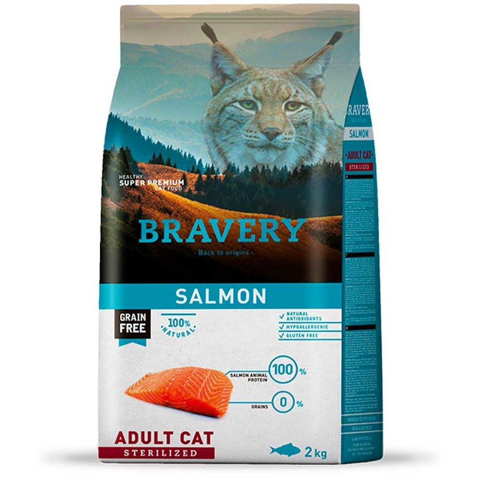 Bravery Adult Sterilized Salmon 7 кг 8436538947692 - зображення 1