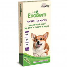 ProVET Капли для собак средних пород ЕкоВет 4 пипетки х 1.0 мл (PR241111) (4823082411115)