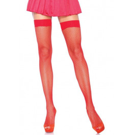   Leg Avenue Високі панчохи Nylon Fishnet Thigh Highs Red від (714718072869)