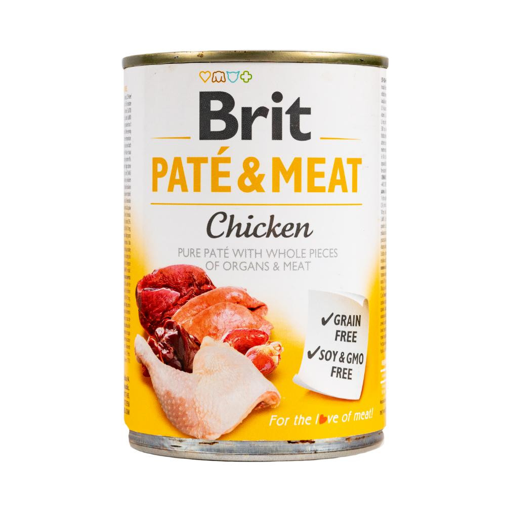 Brit Pate & Meat Chicken 400 г (8595602530281) - зображення 1