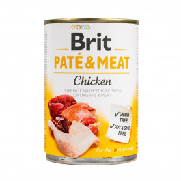 Brit Pate & Meat Chicken 400 г (8595602530281)