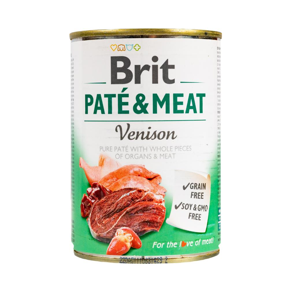 Brit Pate & Meat Venison 400 г (8595602530328) - зображення 1