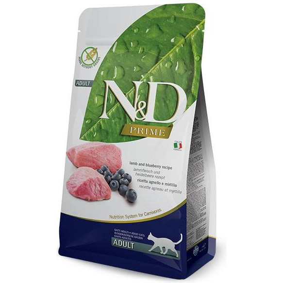 Farmina N&D Prime Grain Free Adult Lamb and Blueberry 1,5 кг 156415 - зображення 1