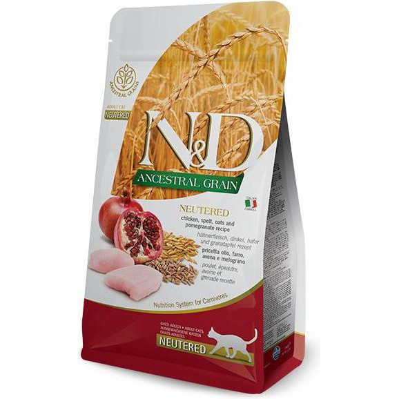Farmina N&D Ancestral Grain Adult Neutered Chicken 0,3 кг 156431 - зображення 1