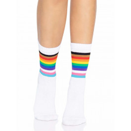   Leg Avenue Pride crew socks Rainbow (SO8584)