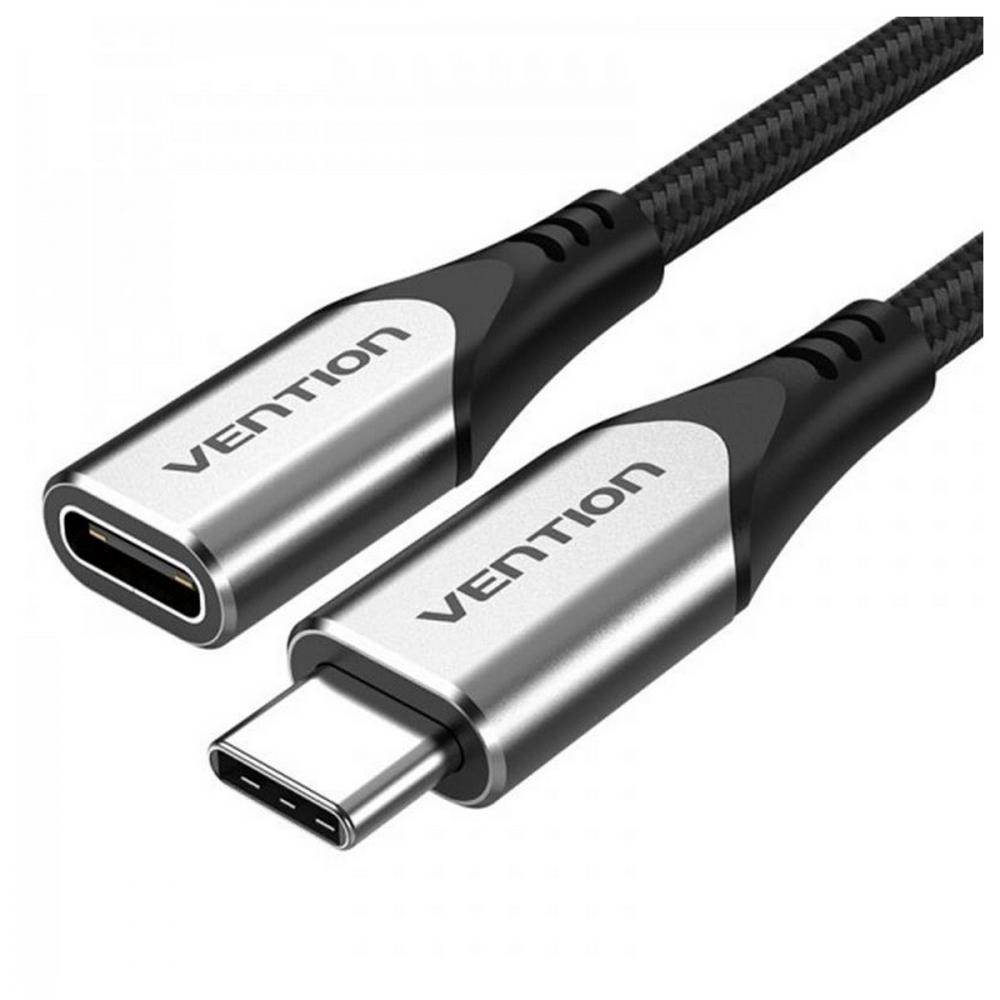 Vention USB-C to USB-C 1m Grey (TABHF) - зображення 1