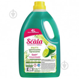 Scala Жидкость для ручного мытья посуды  Piatti Limone 4л (8006130501761)