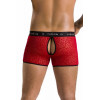 Passion 046 SHORT PARKER red L/XL - (SO7609) - зображення 8