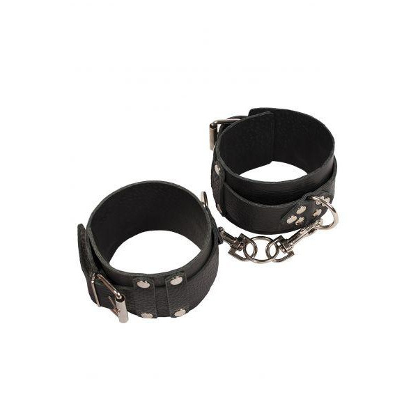 Slash Leather Dominant Leg Cuffs, black (SL280154) - зображення 1