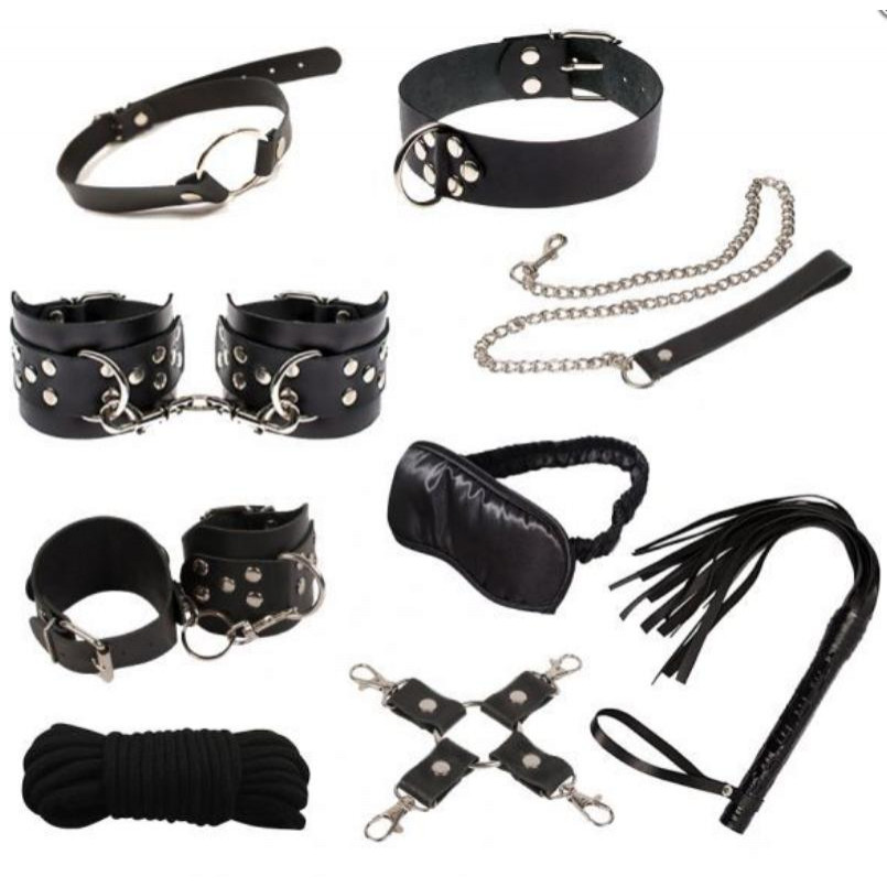 Slash BDSM-набор Exxtreme Sex BDSM Leather Set Max чёрный (281357) - зображення 1