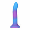 Addiction Rave - 8" Glow in the Dark Dildo - Blue Purple - зображення 1