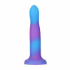 Addiction Rave - 8" Glow in the Dark Dildo - Blue Purple - зображення 4