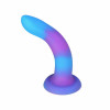 Addiction Rave - 8" Glow in the Dark Dildo - Blue Purple - зображення 5