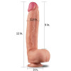 LoveToy 12" Nature Cock Flesh (6452LVTOY453) - зображення 8