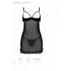 Passion Пеньюар  MARINA CHEMISE black L/X (SO9723) - зображення 5