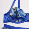 JSY Sexy Lingerie Елегантний комплект білизни з вишивкою L/XL (JSY-3101-1 Blue) - зображення 7