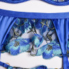 JSY Sexy Lingerie Елегантний комплект білизни з вишивкою L/XL (JSY-3101-1 Blue) - зображення 9