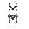 Passion KERRIA SET WITH OPEN BRA black L/XL ECO (SX0494) - зображення 5