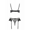 Passion KERRIA SET WITH OPEN BRA black XXL/XXXL ECO (SX0496) - зображення 4