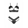 Passion DOLLY SET WITH OPEN BRA чорний XXL/XXXLPassion (SO9706) - зображення 3