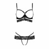 Passion SARIA SET WITH OPEN BRA black L/XL Exclusive (PS25001) - зображення 5