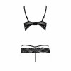 Passion SARIA SET WITH OPEN BRA black L/XL Exclusive (PS25001) - зображення 6