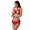 Passion CHERRY SET OpenBra red L/XL - Exclusive (PS25507) - зображення 1