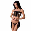 Passion KASSANDRA SET OpenBra black L/XL - Exclusive (PS26301) - зображення 1