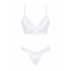 Obsessive Вишуканий комплект  Heavenlly 2-pcs set White M/L (SO8173) - зображення 6