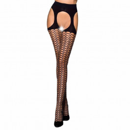   Passion TIOPEN 004 nero 3/4 (fishnet 40 den) - (PS24507)