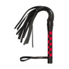 Slash VIP Leather Flogger Black & Red (SL280139) - зображення 1