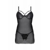 Passion Пеньюар  DROSERA BODY black S/M - ECO (SX0474) - зображення 3