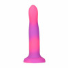 Addiction Rave - 8" Glow in the Dark Dildo - Pink Purple (SO6850) - зображення 7