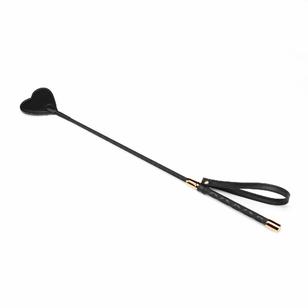 Liebe Seele Black Organosilicon Riding Crop (SO9490) - зображення 1