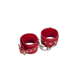   Slash Leather Restraints Hand Cuffs, red (SL280158)