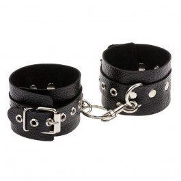   Slash Leather Double Fix Leg Cuffs, Black (SL281403)