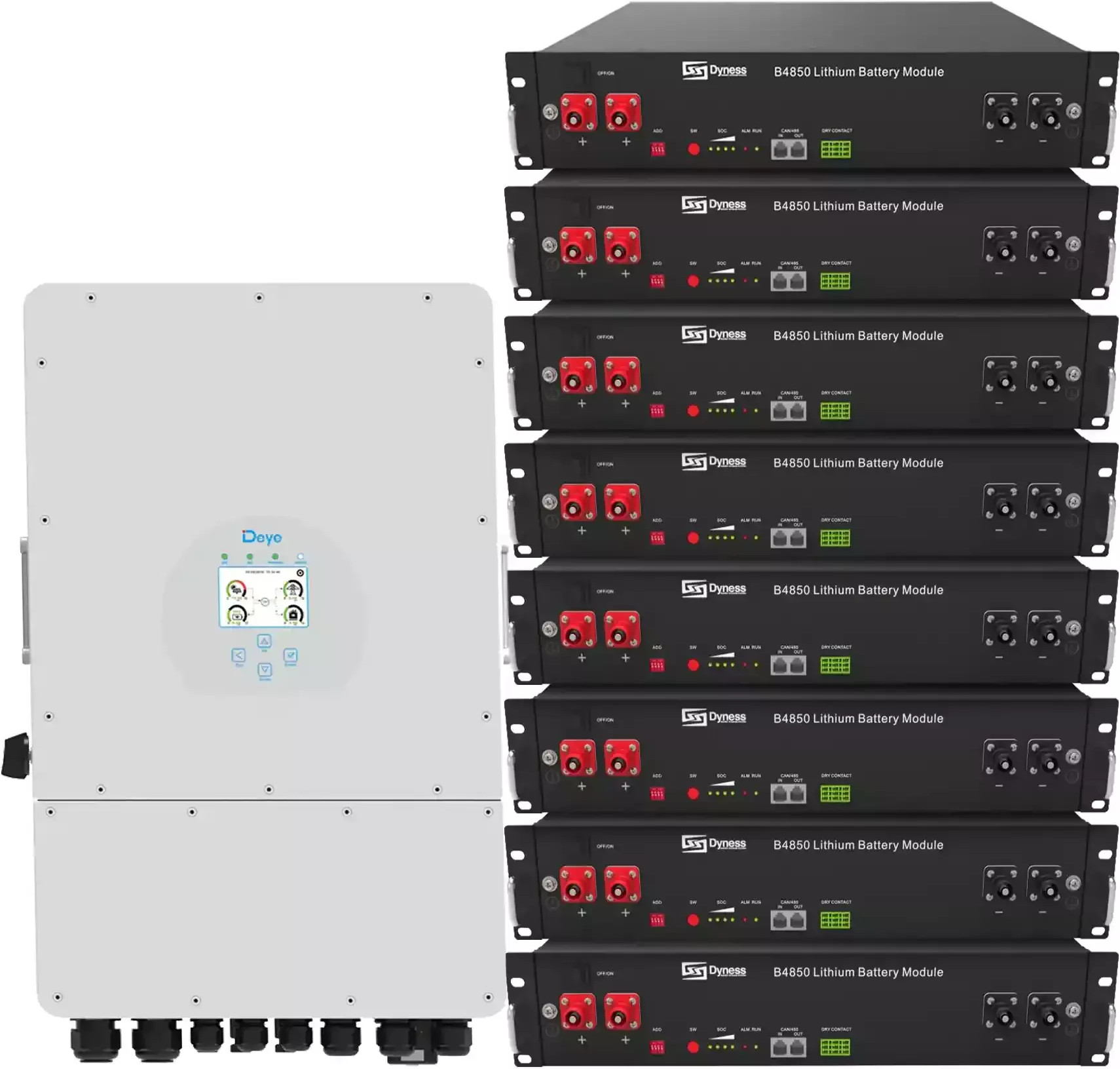 Deye SUN-12K-SG04LP3-EU-8DY19.2K-LFP-R 12kW 19.2kWh 8BAT LiFePO4 6000 циклів - зображення 1