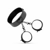  Наручники з нашийником Bedroom Fantasies Collar & Cuffs - Black (SO8805) - зображення 1