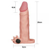 LoveToy Add Pleasure X-Tender Vibrating Penis Sleeve Flesh Add 2", Flesh - зображення 5