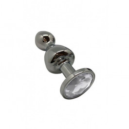   Wooomy Lollypop Double Ball Metal Plug S (SO7417)