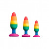 Wooomy Hiperloo Silicone Rainbow Plug M (SO7435) - зображення 4