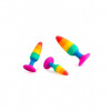 Wooomy Hiperloo Silicone Rainbow Plug M (SO7435) - зображення 5